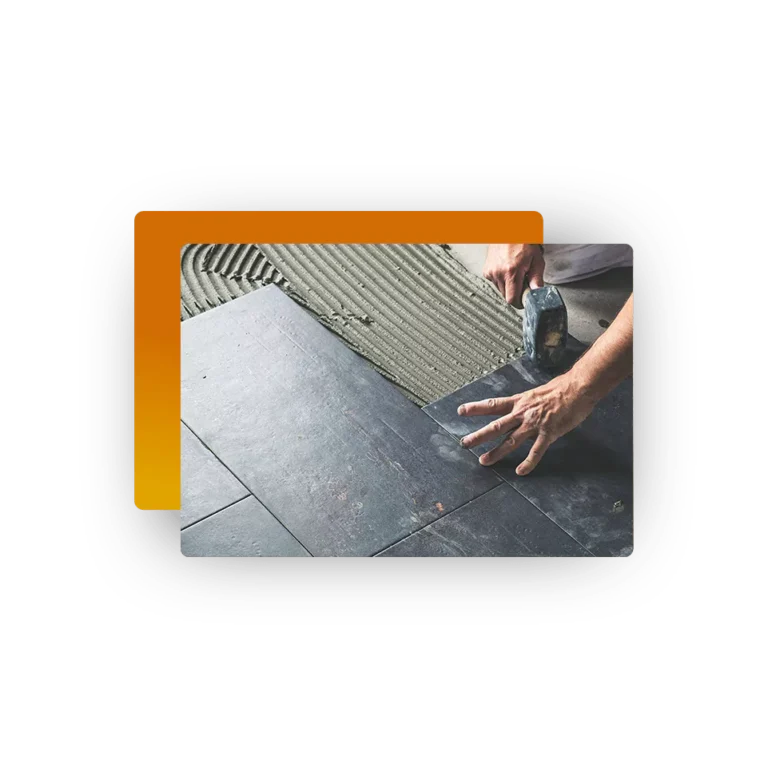 Tile flooring installation