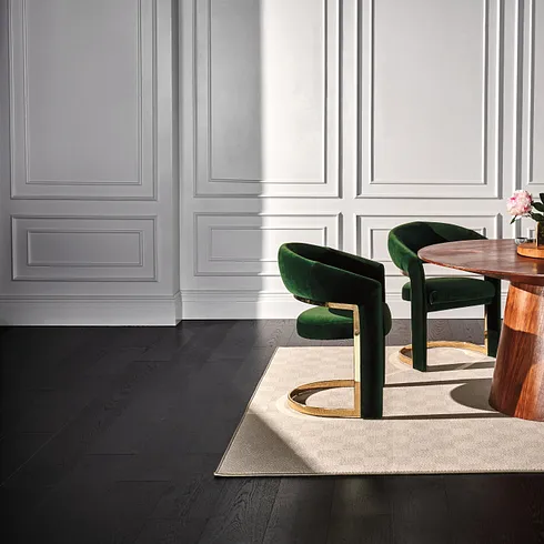 Beautiful dark hardwood flooring