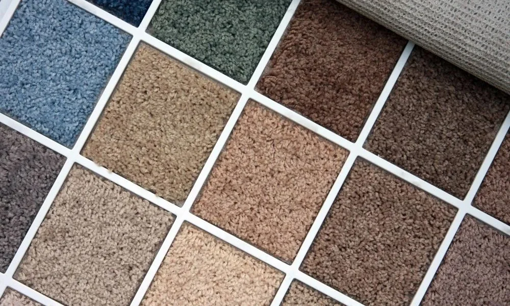 Natural fiber carpet swatches