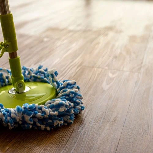 Wet mopping luxury vinyl floors