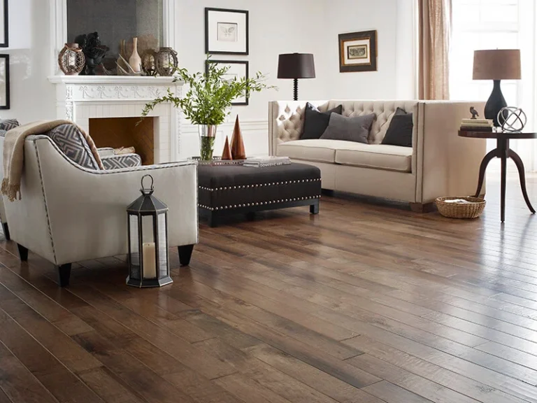 Hardwood flooring in modern living room