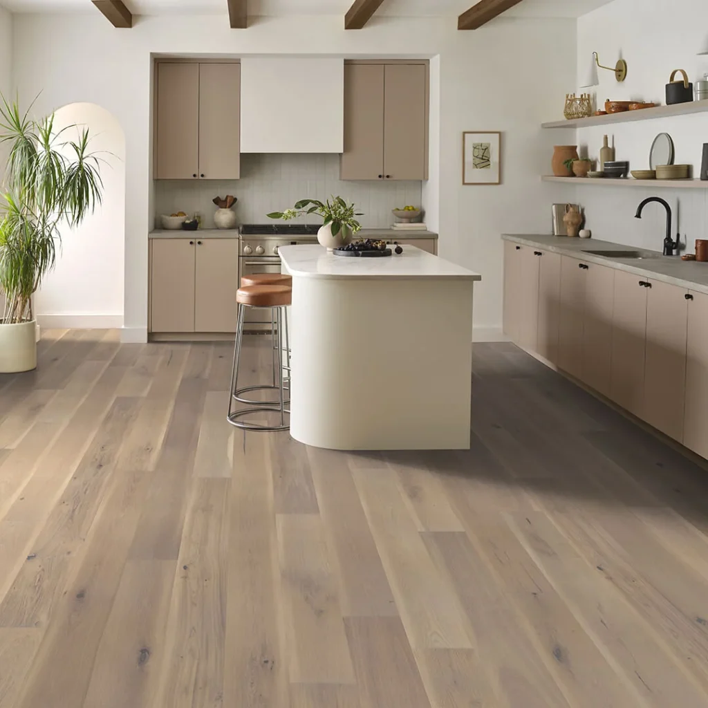 Shaw Floors hardwood flooring in kitchen
