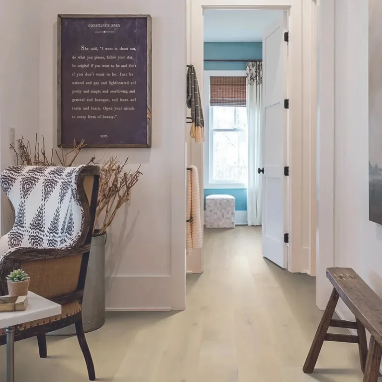 Luxury vinyl floors in small office