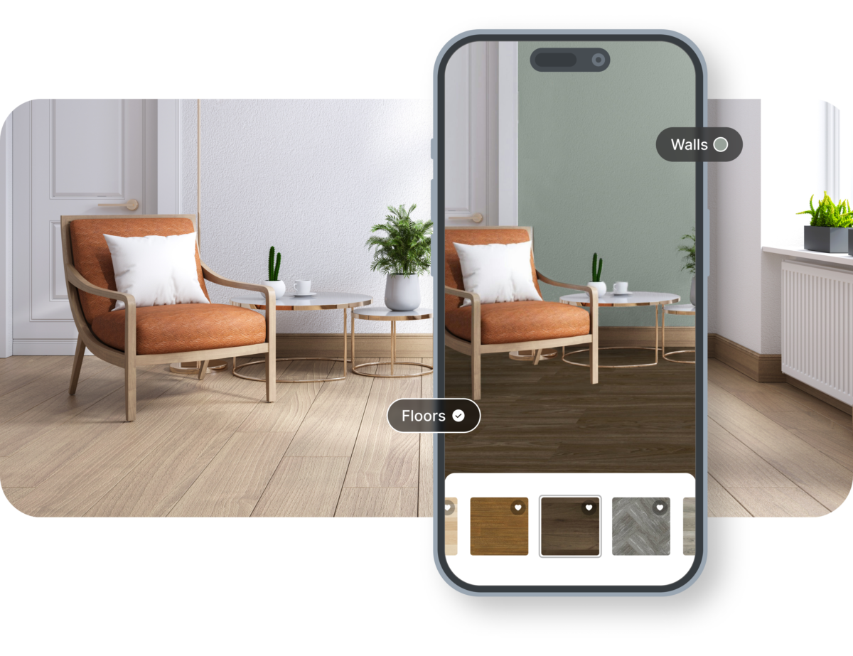 visualizer example with phone