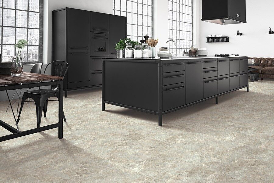 luxury vinyl in the kitchen